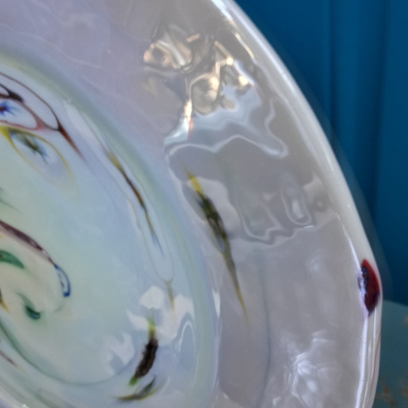 Murano Glass Plate Italian Art Glass Millefiori - Picture 3 of 16